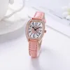 Armbandsur mode vin fatstyp stor digital strass full diamant flicka damer titta kvarts bälte grossistklockor relogio