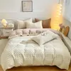Sängkläder uppsättningar ros sammet höst vinter varma sängkläder set mjuk hög kvalitet förtjockad värme täcke täcke med ark täcke täcke 4 st 231122
