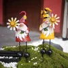 Garden Decorations Outdoor Gnome Statue Yard Art Windmill Gnome Sculpture Stake Garden Decoration for Christmas Yard Lawn Decor 231122