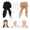 ベレーツイスラム教徒のターバンハットミスふっくらしたスカーフの女性ヘッドラップミルクシルク帽子