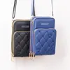 Wallets Fashion Multi-functional Crossbody Bags For Women Solid Color Simple Mini Purse Female 3 Layers Zipper Shoulder Phone Bag