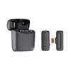 J11 Lavaliar wireless microphone Mic Audio Video Recording Lavalier Speaker with Charging Case