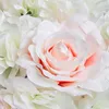 Decoratieve bloemen 10 stks/kavel Flower Wall Artificial Silk Rose gedroogd hortensia voor romantische bruiloft/thuis achtergrond decoratie GH006