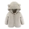 Manteau en duvet polaire pour enfants de 03 ans, veste chaude à manches longues avec oreilles d'ours, vêtements pour enfants de 03 ans, 231123