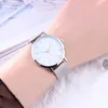 Wristwatches 2023 Rose Gold Mesh Strap Watch For Women's Fashion Trendsetter With Simple Temperament Geneva Quartz Women