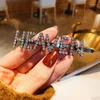 Hair Clips Gun Black Luxury Crystal Borys Girls Hairpins Acessórios para mulheres Cartas Barrettes Hairgrip Headwear