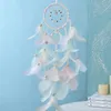 Decorative Objects Figurines 15 Styles Wall Dream Catcher Led Handmade Feather Braided Wind Chimes For Room Decoration Hanging Home Christmas Decor Poster 231123