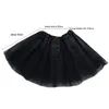 Röcke Organza Gaze Mesh Solid Tutu Rock Ballett Puffy Dance Girls 30CM Damen Tüll Prinzessin Partykleid Dropship