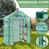 Other Garden Tools Mini Greenhouses PVCPE Walk In Greenhouse Cover Plants Grow House For Flowers Rollup 143x73x195cm Only 230422