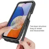 Shockproof Clear PC Cases Built-in Screen Protector TPU Bumper Rugged Defender Cover for Samsung Galaxy A15 5G A05 A05S 2023 Phone Case