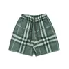 Pantaloncini da spiaggia estivi firmati da donna in cotone plaid moda costumi da bagno ad asciugatura rapida stampa pantaloni con coulisse pantaloni casual da uomo streetwear a cinque punte