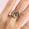 Cluster Rings Cute Spider Web Hollowed Out Styling Black Ring for Men and Women Punk Style Personlighet Hip Hop Accessories