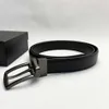 52% Beltdesigner New Kou Pin Buckle Small Lychee Mönster Herrläder Leisure Business Belt 3,4 cm