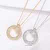 Tiffanylise Christmas Womens Brand Jewelry Complete Bead As Wedding Chain Gift Round Pendant Classic Loop Luxury Necklace 2pk8