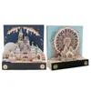 Magic Castle 3D Notepad Carved Paper Memo Pad Block Notes Ferris Wheel Note Stationery Accessories Novelty Birthday Gift