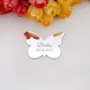 Fournitures de fête, 30 pièces, étiquettes miroir en acrylique personnalisées, cadeau d'invité personnalisé, papillon mignon pour cadeaux de réception-cadeau pour bébé, accessoire de bricolage