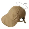 Wide Brim Hats Stylish Round Top Camping Lady Cap Lightweight Sunhat Face Protection Gardening Women Summer For Adult