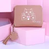 Portefeuilles 2023 Dames Mooie Kittys Zipper Coin Purse Wear-resistente ultradunne kaarthuls cadeau voor verjaardagsverjaardag portemonnee