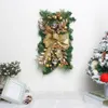 Decoraciones navideñas Guirnalda brillante Decoración de pared Adorno con luz LED Puerta principal Guirnalda Pino Colgante Suministros para fiestas de Navidad 231123