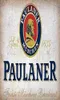 Sinais de estanho vintage paulaner cerveja alemanha vintage pub bar decoração de parede sinal de metal casa bar garagem decoração sinal 8x1 2 Polegada5867252