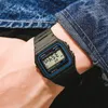 腕時計洗練されたF91W電子時計男性女性シリコーンウォッチバンドLEDディスプレイ屋外の防水時計学生キャンパス時計