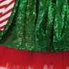 Robes de fille rayé arc de Noël pour les filles élégant moelleux tulle cosplay costumes fête princesse rouge robe de Noël robe d'anniversaire 231123