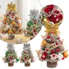 Decoraciones navideñas de 45cm, miniárbol de PVC, decoración de escritorio, adornos para festivales de Navidad, regalo pequeño, suministros para fiesta en casa y jardín