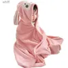 Serviettes Robes Enfant en bas âge bébé serviettes à capuche nouveau-né enfants peignoir super doux serviette de bain couverture chaud dormir lange d'emmaillotage pour nourrissons garçons filles L23