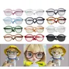 New Newest BJD 4.5cm 6.5cm 9cm transparent Plastic Glasses For 1/8 1/6 1/3 BJD Blythes MSD SD Plush EXO Doll sunglasses Accessories