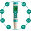 PH mètres 2/3/4/5/7 en 1 PH mètre TDS EC ORP salinité SG outil de température avec rétro-éclairage numérique moniteur de qualité de l'eau testeur pour Aquarium 231122