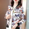 Kvinnor Bluses M - 5xl Chiffon Summer Fashion Casual Sunscreen Clothing Spring and Autumn Large Fat Mm Thin Long Sleeve Picks Coat