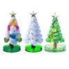 Christmas Decorations 3 Types 14cm Magic Growing Tree DIY Fun Xmas Gift Toy For Adults Kids Home Festival Party Decor Props Mini