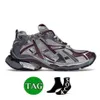 Männer Frauen Track Runners 7 7.0 Kleid Schuhe Designer Casual Leder Weiß Schwarz Nylon Mesh Tracks Trainer Graffiti Dark Taupe Marke Plattform Turnschuhe