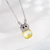 Pendant Necklaces 11.11 Lovely Necklace For Girls Party Jewelry Accessories Austrian Crystal Animal Women Bijoux Gift