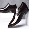 Ubierz klasyczny elegancka męska moda biznesowa Formalna poślizg ślubna na biurze Oxford Buty dla mężczyzn Black Brown 2 28 8