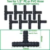 Vattenutrustning Kesla Dropp Irrigation Watering 16mm taggbeslag Kontakter TEE ELBOW COUPLING CAP Plug End Kit 1/2 tum slangslang Garden 231122