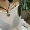 Pendant Necklaces Adjustable Leather Rope Star Necklace For Women Fashion Vintage Ethnic Style Boho Harajuku Jewelry Accessories