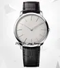 MKS Luksusowy zegarek męski Pastrimony 81180 Ultra-cienki zegarek, Cal.1400 Manual Ruch, 40*6,8 mm podwójna włoska łydka z maltańską klamrą na pin.