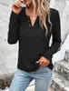 Women's Blouses Elegant Solid Color Long Sleeved Shirt 2023 Spring/Summer V-neck Lace Cut Out Casual Blouse Office Lady Tops S-2XL