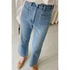 Jeans d'été fins et robustes pour femmes, en forme de poire, taille haute et petit pantalon court