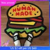 Tapete de pato hambúrguer feito humano tapete antiderrapante japonês T Shrit T2208044576931
