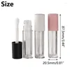 Opslagflessen 10/20/50 stcs 5 ml lege lipglossbuizen met grote toverstok plastic transparante lippenstift draagbare containers voor reizen