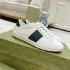 2024 novos sapatos de vestido de alta qualidade sapato de corrida de couro homens mulheres lona abelha ace primavera e outono viagem chunky andando sapatos bordados tigre logotipo tênis