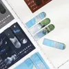 Sheets/set Aesthetic Magnetic Bookmarks Vintage Sunset Forest Metal Book Mark Page Marker Kawaii Stationery Accessories