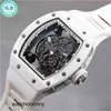 Femelle Minority Luxury Richa Mens Ceramic Mechanics Regarder White Sapphire Crempa à la mécanique pleine automatique MILEMIR RM055