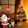 20PCS Stringa di luci natalizie Babbo Natale salire le scale luci decorative stringa giardino luci magiche esterne stringa controllo APP