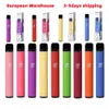 Europe Warehouse Jam King 600 Vapes Disposables Puff Vape 2ML Préfilé 20mg 550mAh Batterie Puffle électronique Elfbar 800 1500 Vaporisateur en gros 9K