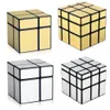 새로운 새로운 매직 미러 큐브 3x3x3 골드 실버 전문 스피드 큐브 퍼즐 아동을위한 전문 교육 장난감 성인 선물