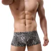 Boxer da uomo sexy leopardato intimo caldo bauli mutandine stile esotico selvaggio maschile morbido traspirante comodo Cueca Hombre