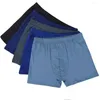 Underpants Middle Aged And Old Knitting Cotton Boxer Men's High Waist Fat Man Loose Father's Underwear